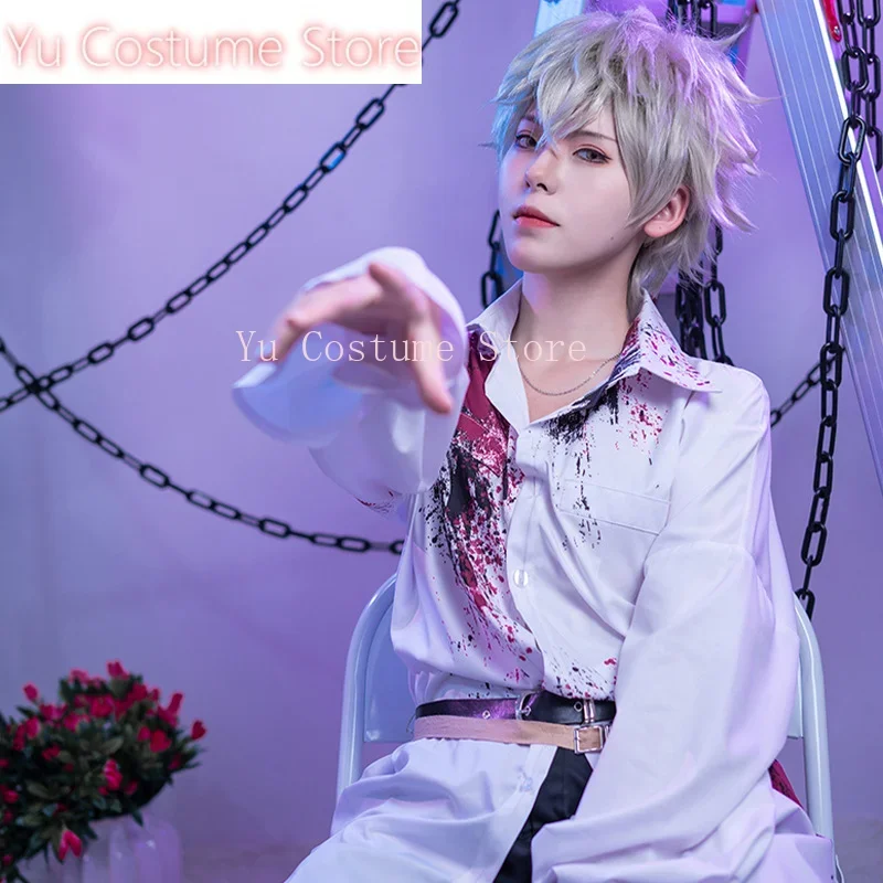 Yu disfraz juego conjunto estrellas Sakuma Rei Cosplay Otogari Adonis Cosplay disfraces hombres camiseta pantalones traje Cos Set