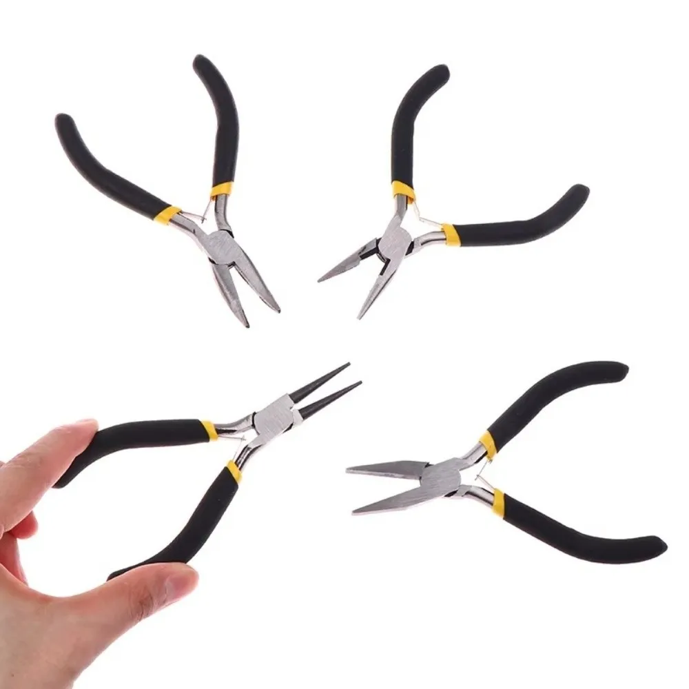 8pcs/set Metal Jewelry Pliers Tool Set Round Nose Flat Long Nose Jewellery Plier Curved Needle Nose Multi-functional