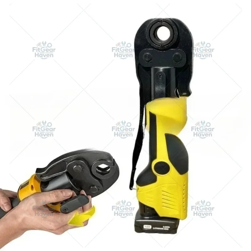 Cordless Mini Press Tool Combo Kit, Electric Hydraulic Crimping Pliers, Jaw, Pressing Copper Pex Pipes