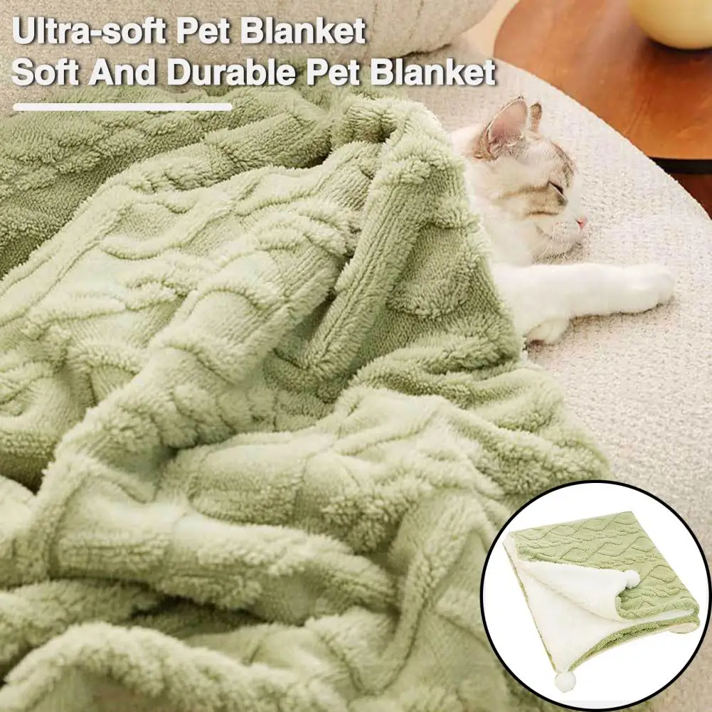 Plush Blanket for Dogs and Cats, Thickened Warm Sleeping Blanket, Pet Supplies, Pet Blanket