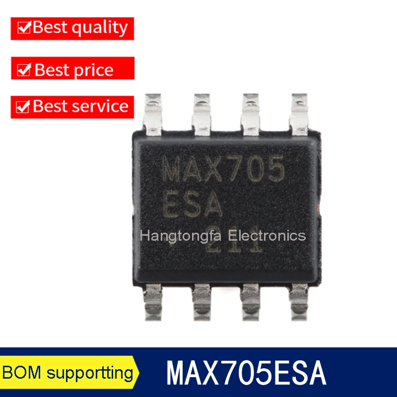 2PCS MAX705ESA MAX706ESA MAX706SESA MAX708SESA MAX708TESA MAX813LESA+T SOIC-8 Low Cost Microprocessor Supervisory Circuit Chip