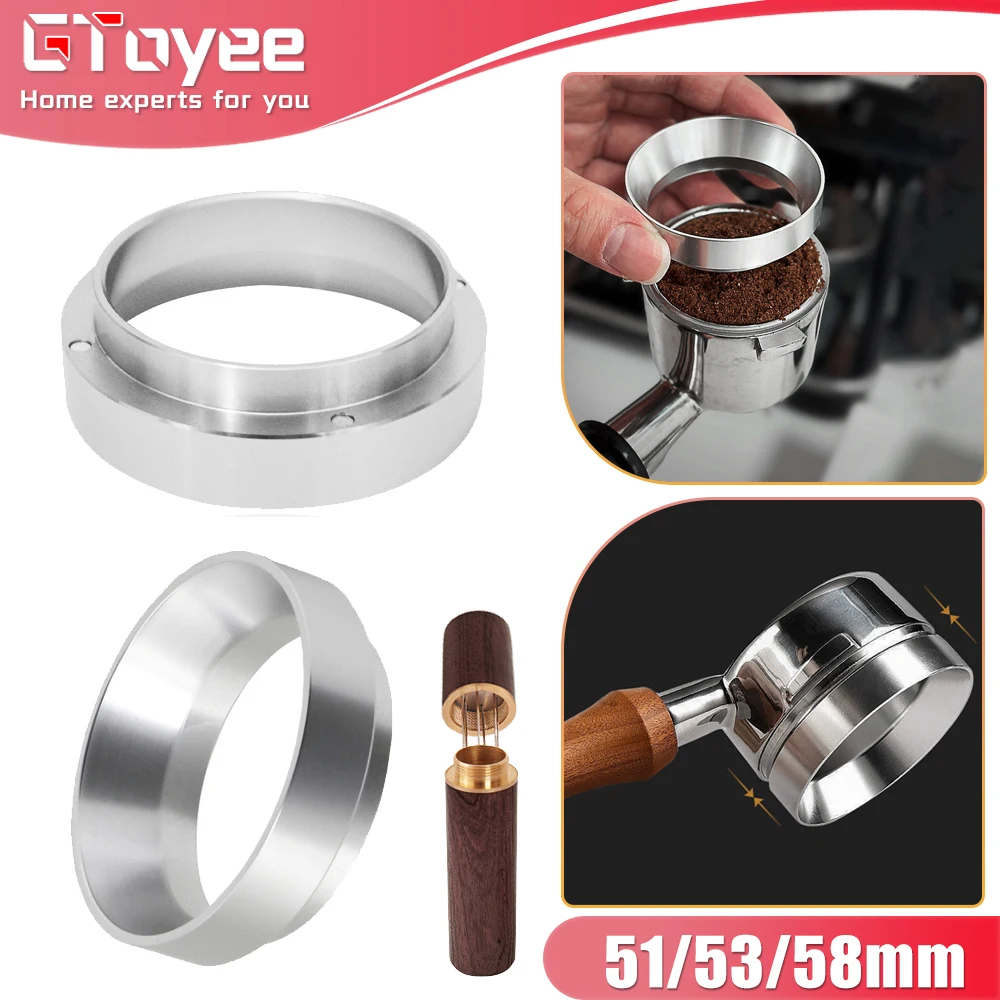 51/53/58MM Espresso Coffee Dosing Ring Magnetic Coffee Dosing Funnel Filter for Brewing Bowl Coffee Powder Basket Spoon Tool