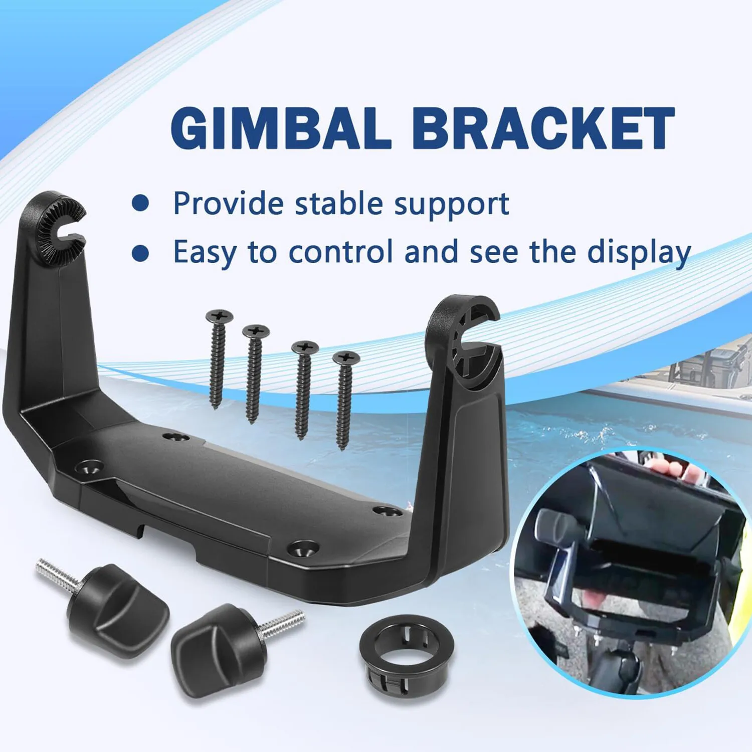 740146-1 Gimbal Mount Kit Compatible with Humminbird Helix-7 Series Fish Finder All Models, Except Helix 7 G4N Models,for GM H7