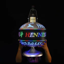 ไนท์คลับแอพพลิเคชั่นแบบดิจิทัลข้อความบนหน้าจอพร้อมไฟ LED สำหรับนำเสนอไวน์แชมเปญ cograc VSOP