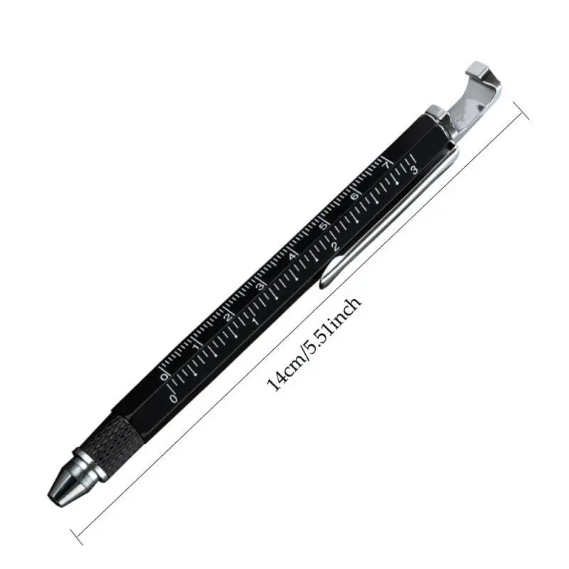 6-in-1 Multi-Function Pen  Phone Holder, Stylus, Bottle Opener, Screwdriver, Scale Ruler, Ballpoint Pen, Portable Tool Kit