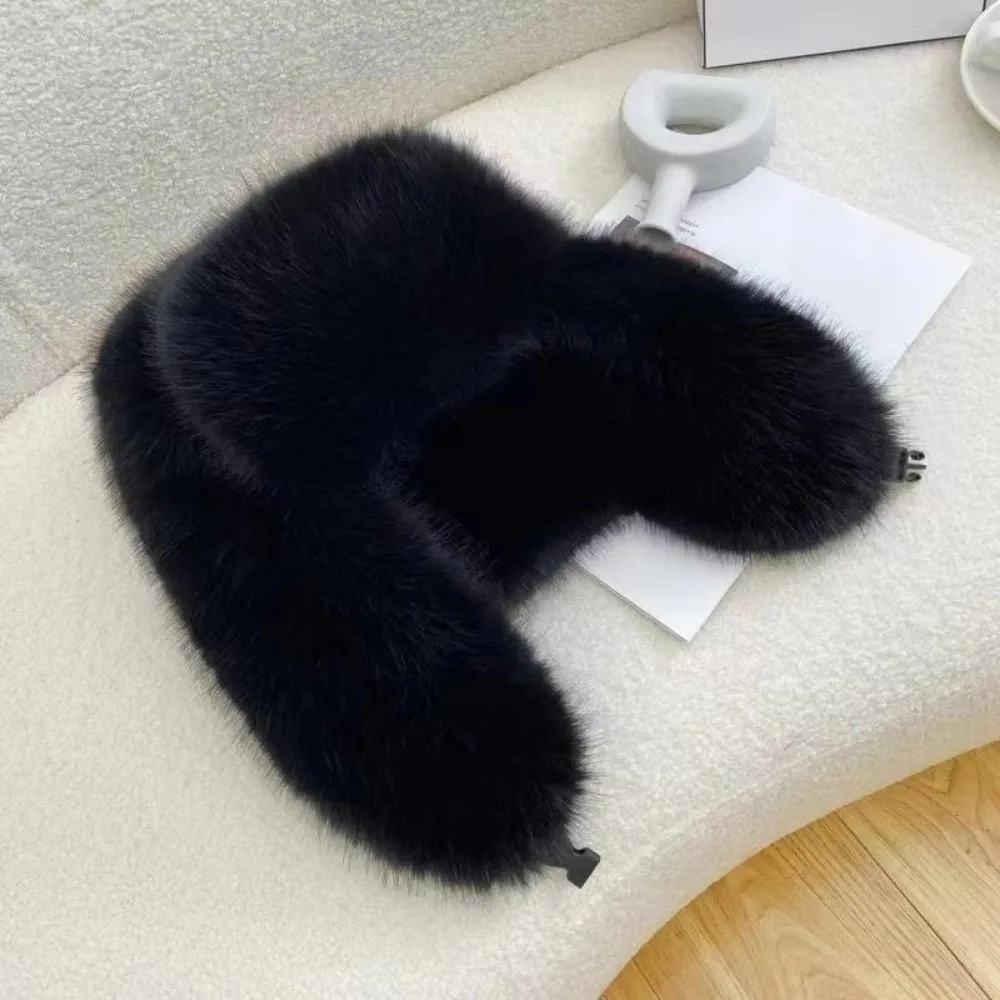 

Fashion Faux Fur Bomber Hat Women Windproof Earflap Cap Thickened Ear Protection Hats Warm Earmuffs