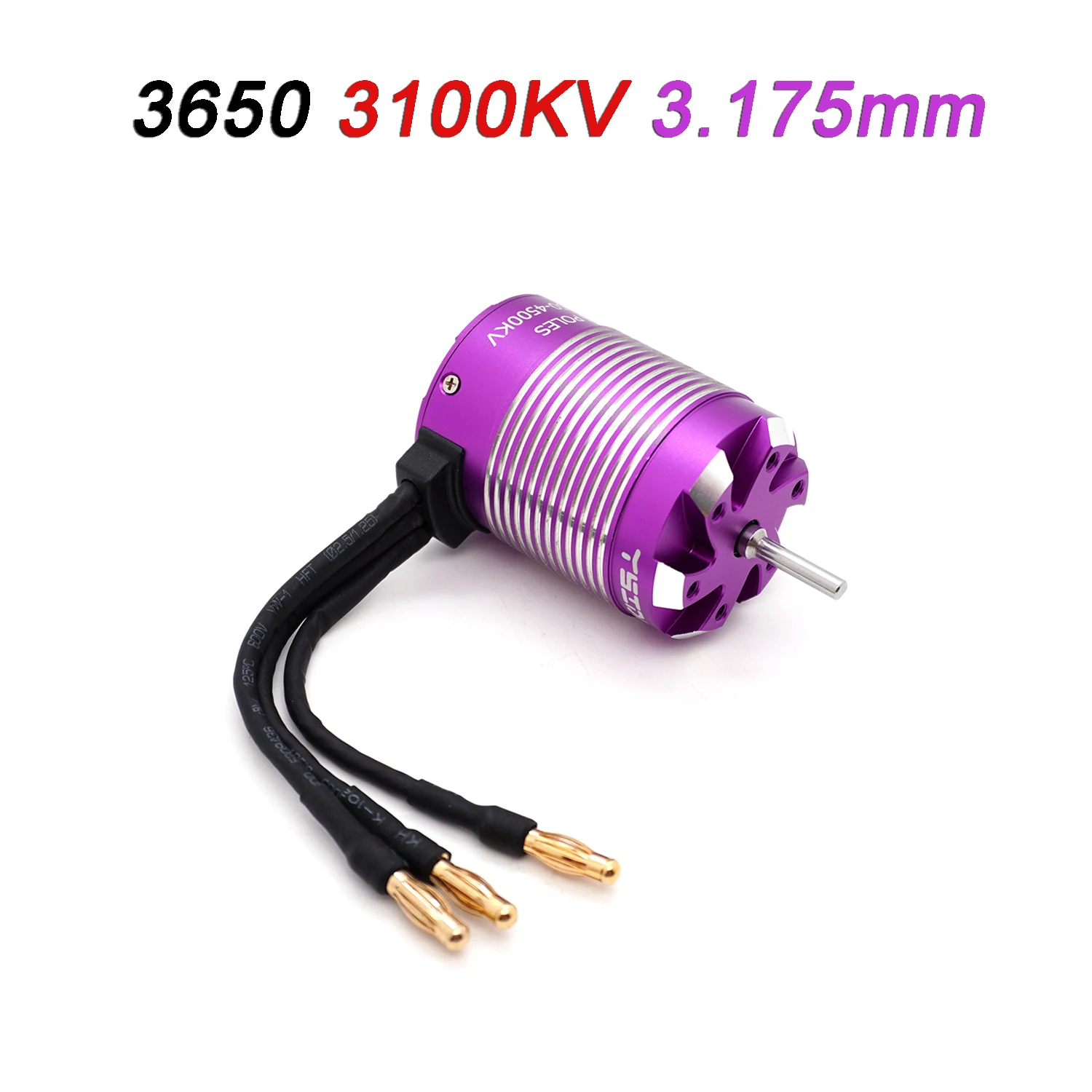 YSIDO Borstelloze sensorloze motor 3674/3660/3650 4-polig voor 1:8 1:10 WLtoys HSP Tamiya Traxxas GTR RC Off-Road Racing Buggy Cars