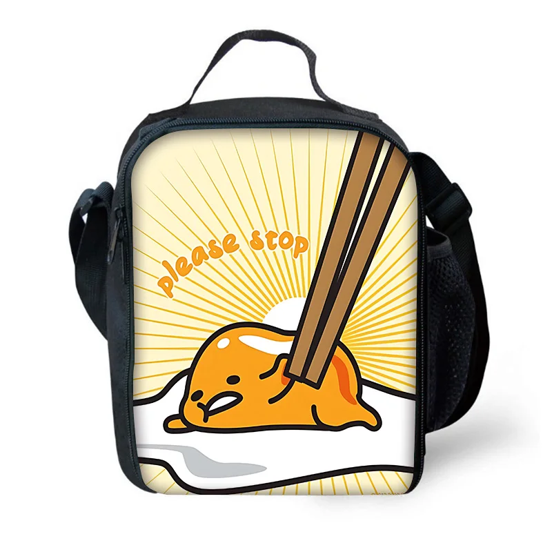 Sanrio Gudetama faules Ei Kind große Kapazität Tasche für Jungen und Mädchen Student im Freien Picknick wieder verwendbare thermische Kühler Lunchbox