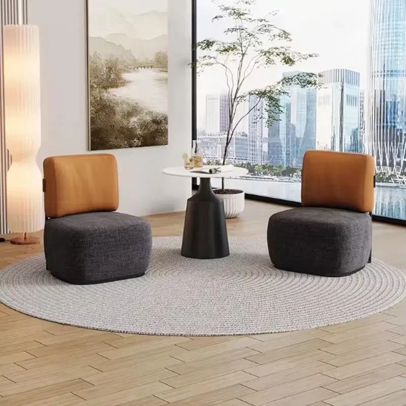 Light luxury hotel reception balcony cafe negotiation seat modern simple armchair