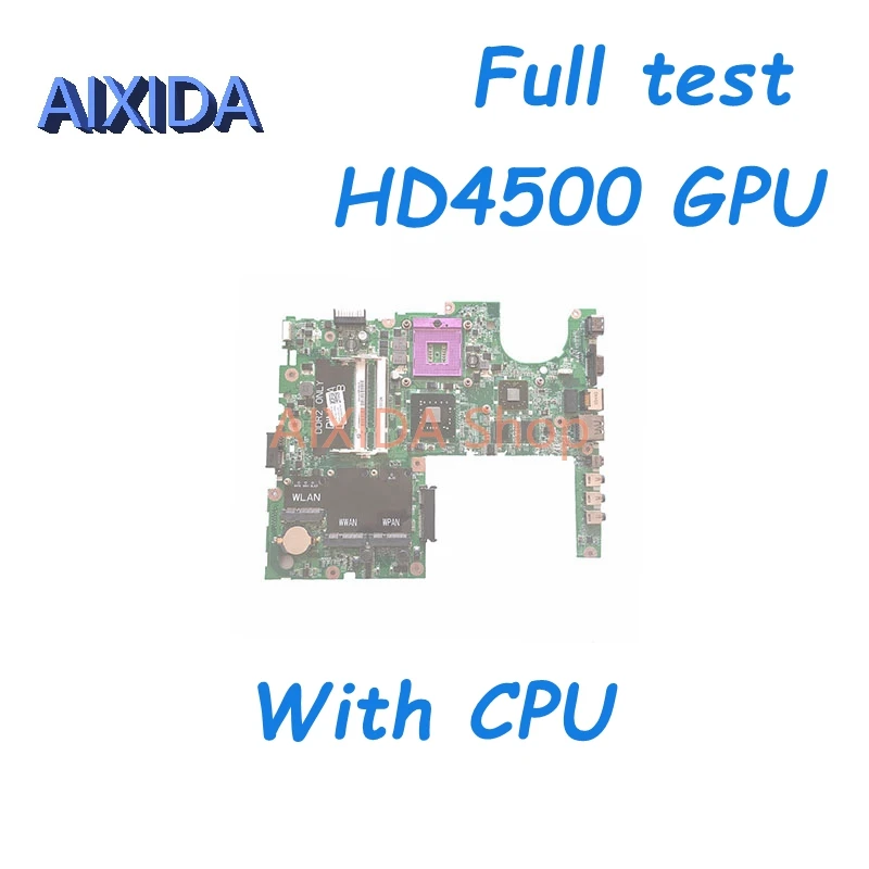 Aixida DA0FM8MB8E0 CN-0K313M 0C235M CN-0C235M สำหรับเมนบอร์ดแล็ปท็อป Dell Studio 1555 HD4500 PM45 GPU DDR2เมนบอร์ด CPU ฟรี