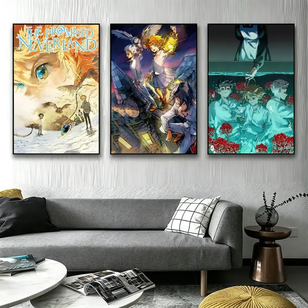 The Promised Neverland Poster Poster HD printing Sophisticated Style Wall Art Home Decor For Bedroom Living Room Creative Gift