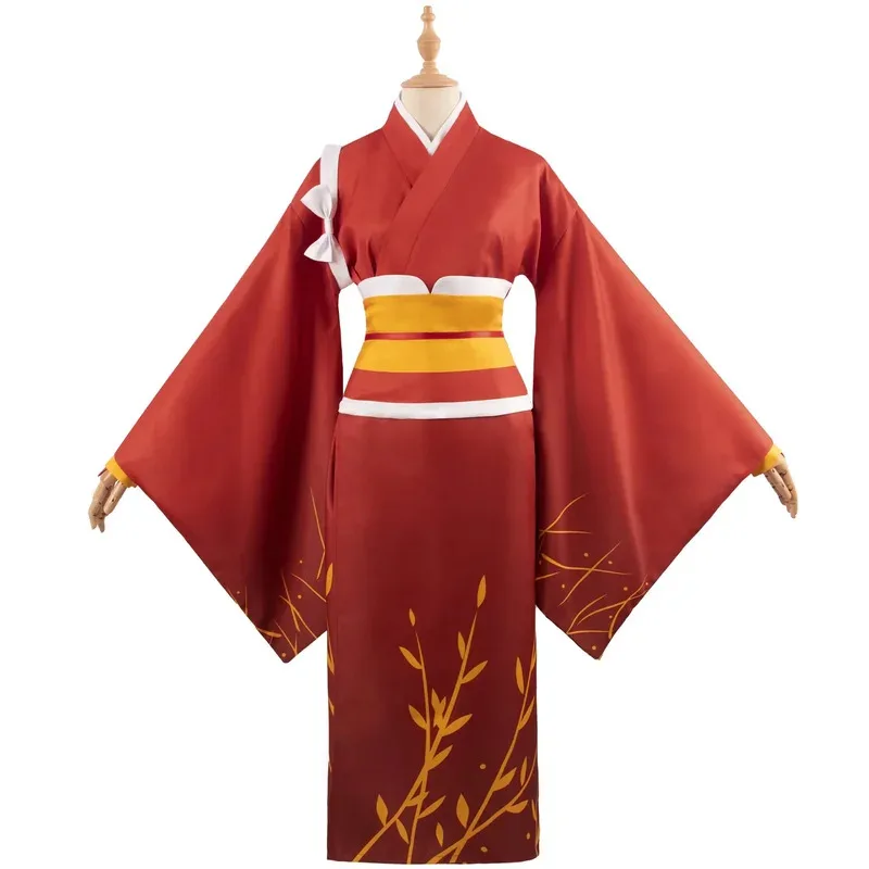 فستان أنيمي بونغو بونغو الضالة للكلاب 4 إيزومي كيوكا كوسبلاي كوستوم فستان كيمونو أحمر للسيدات مجموعة أداء حفلات الهالوين #3