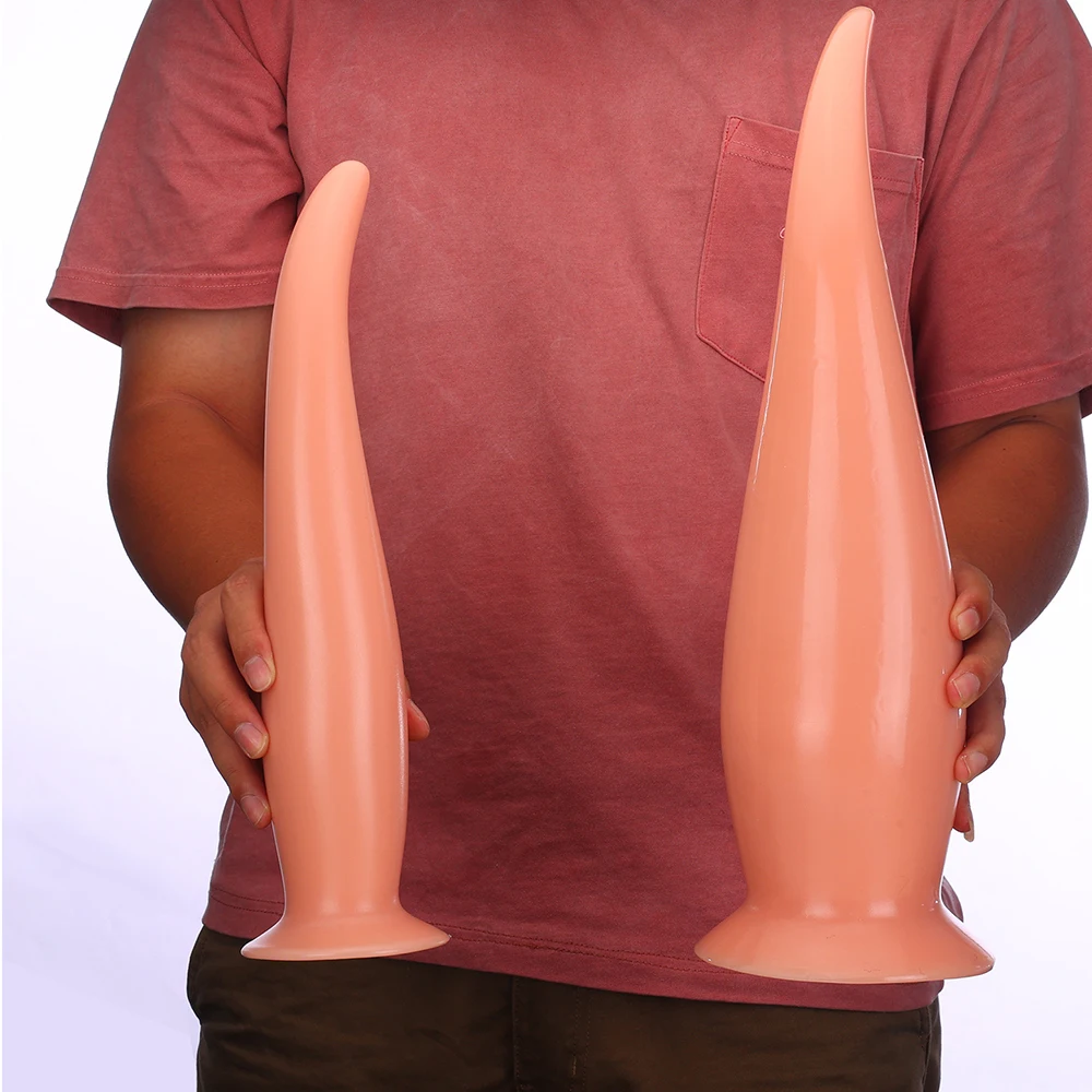 Oversize Butt Plug Dildo Stimulate Anus and Vagina Long Anal Plug Masturbator Soft Penis Anal Dilator Sex Toys for Women and Men