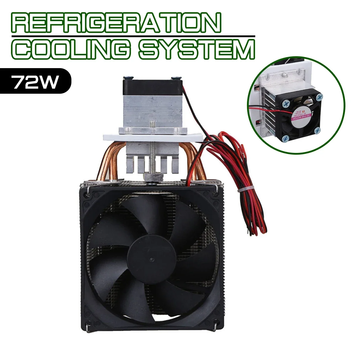 

Household semiconductor refrigeration sheet system radiator 72W Cooler Refrigeration Semiconductor Cooling System Kit Cooler Fan