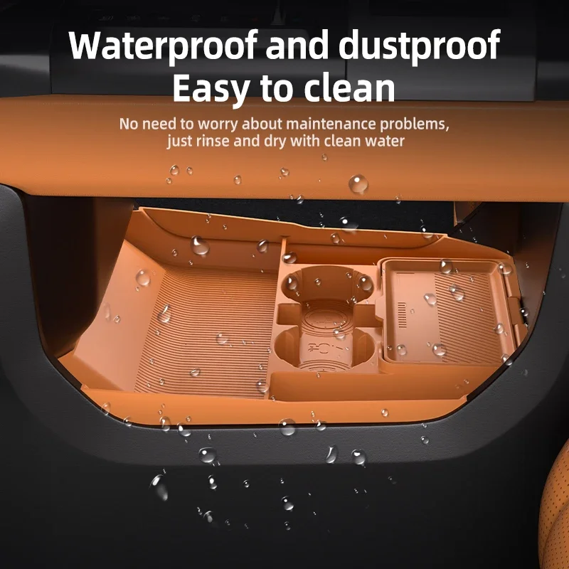 

Силиконовый коврик-органайзер для центральной консоли JETOUR G700 2025 года, для зоны хранения под центральной консолью, для интерьера автомобиля