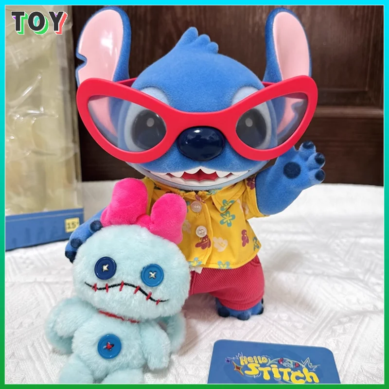 

Disney Genuine "Hello, Stitch!" Summer Series Cute Vinyl Collectible Figure Large Body Display Toy For Fans And Children