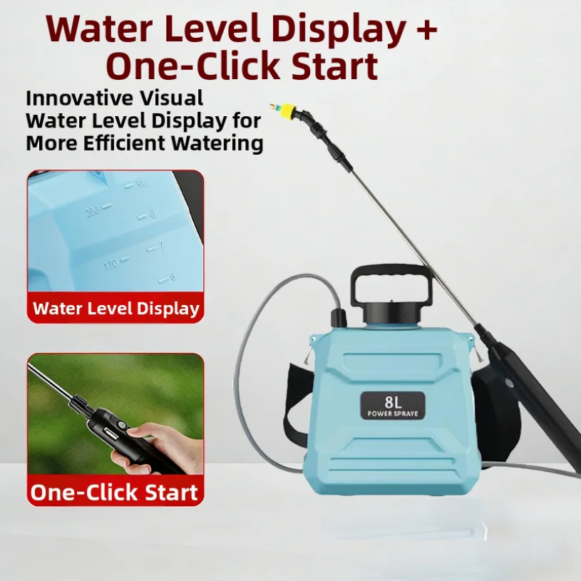 Electric Sprayer Portable Agricultural Sprayer for Home High-Pressure Pesticide Sprayer Garden Watering Flower Mist Machine