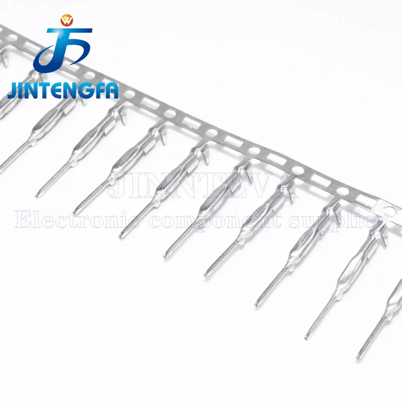 100PCS 2.54mm Dupont Terminal Block Plastic Male Female Connector Crimping Terminal Copper