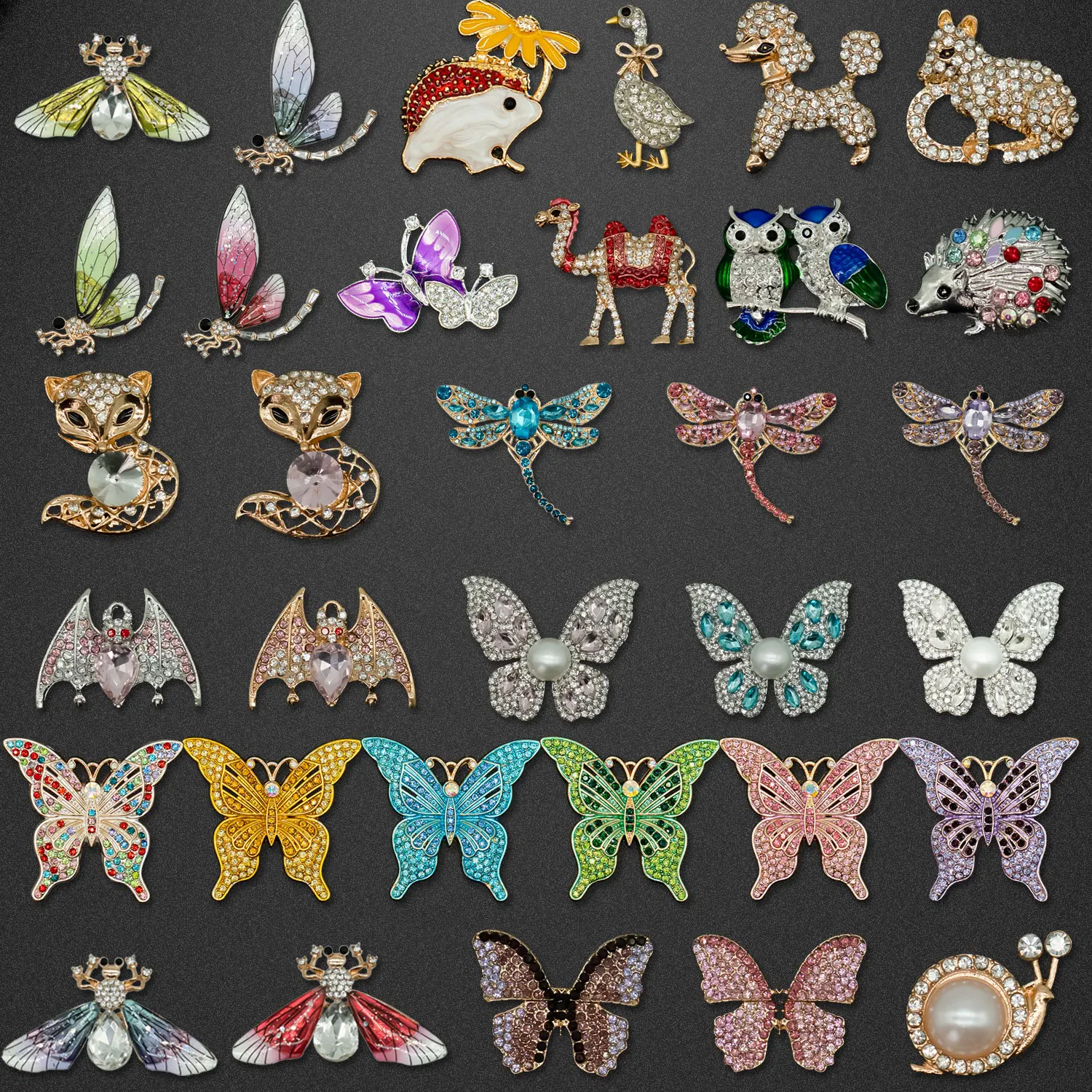 

1 шт., украшения для обуви с блестящими животными, аксессуары, металлические подвески для обуви с бабочкой, собакой, лисой для женщин и девочек, джинсы-сабо с ежиком и совой