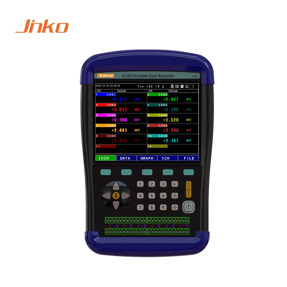 

JK350 handheld data recorder high precision 5ms high speed sampling data logger data acquisition instrument