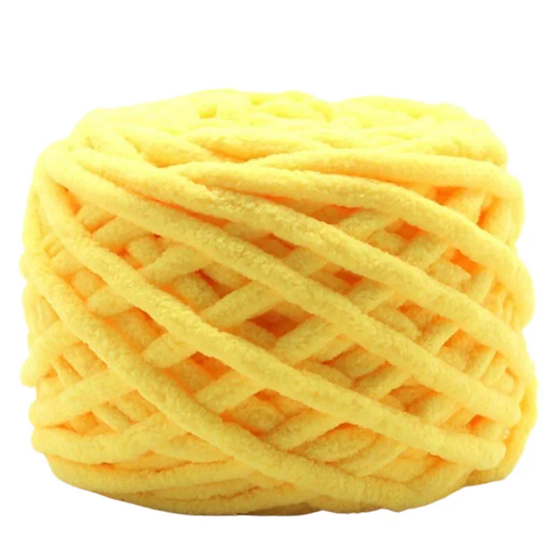 1 Stück 100 g Samt-Handstrickgarn Polyester Häkelgarn Strickschal Slipper Hutlinie Kissen Puppenhausschuhe Fäden 50 m 1968 Zoll – Detail 23