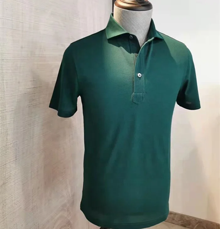 Ready to wear men polo shirt, Cotton/silk blended for men polo shirt