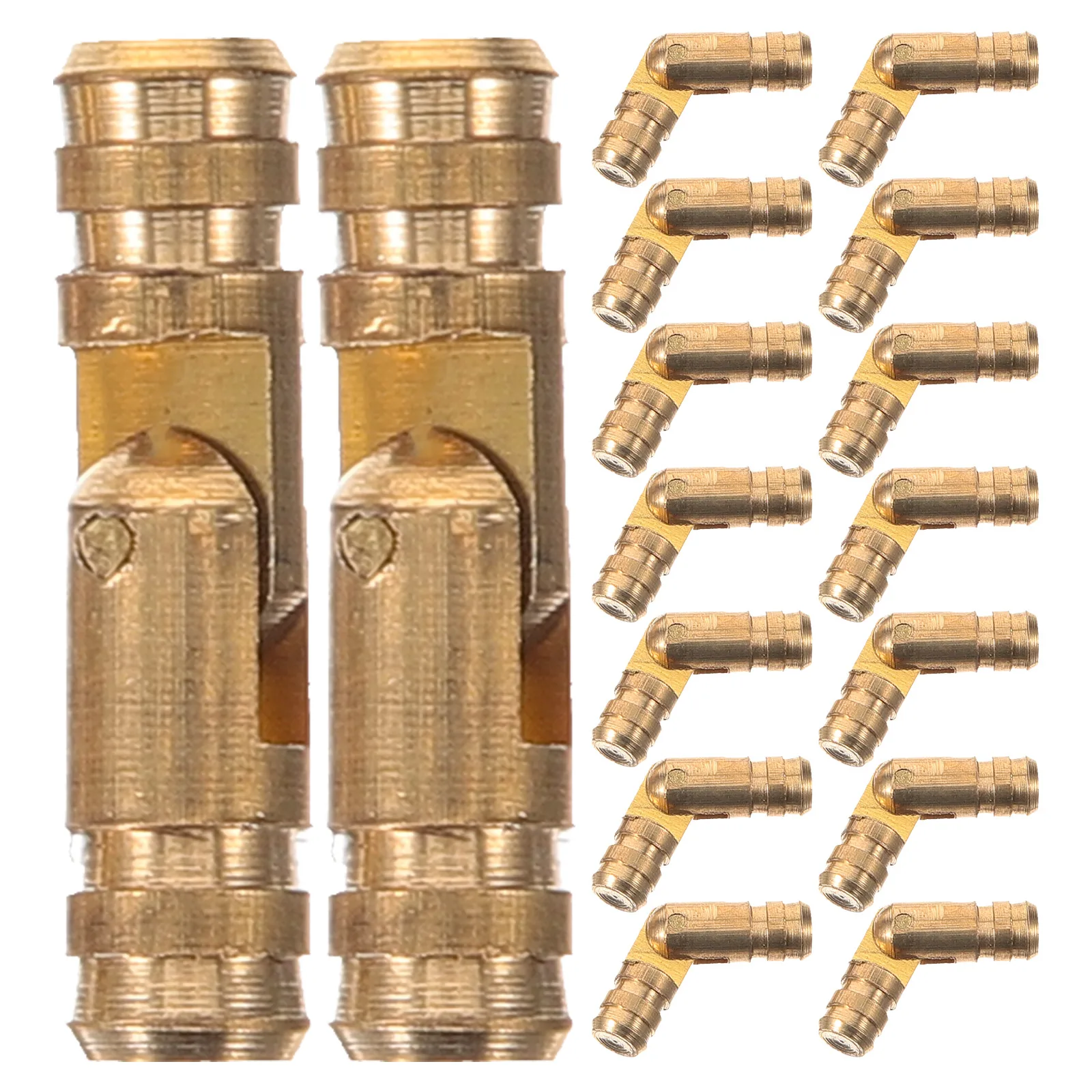 

50 Pcs Brass Hinges Self Closing Spring Cylindrical for Cabinet Doors Boxes Jewel Cases Durable Smooth Installation