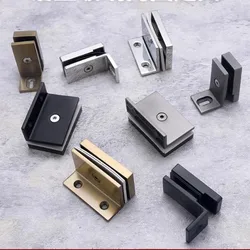 Thickened precision cast 304 stainless steel shower room bathroom partition glass fixing clip fixing corner code(A0152)