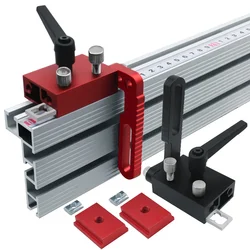Adjustable Fence Flip Stop - Miter Track Stop Alloy Steel T Slot Stop Accurate Length Limit Device Woodworking Tool