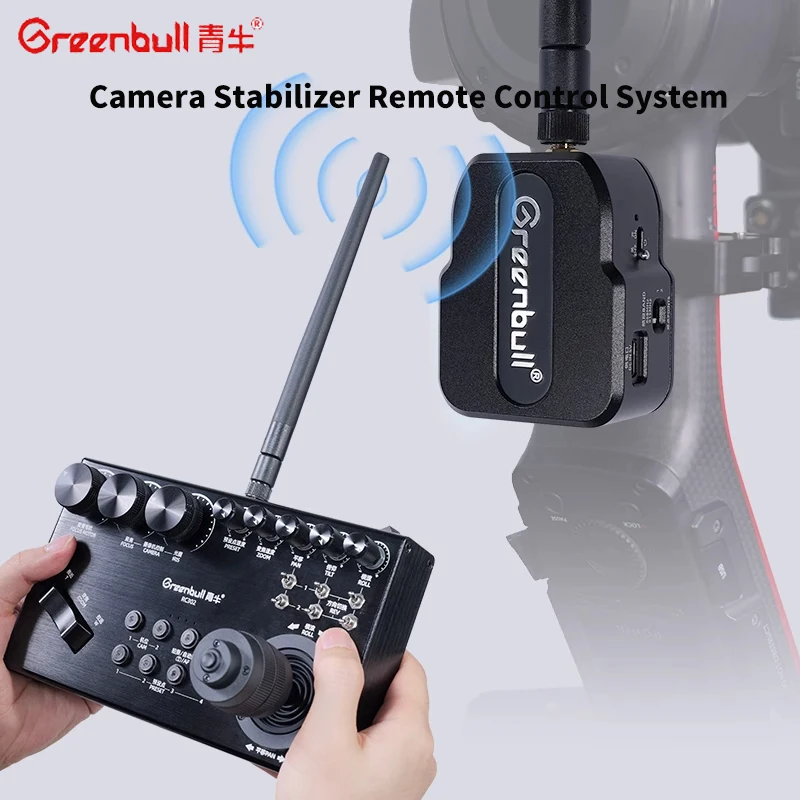 Greenbull RCP-2 Sistema de cámara de control remoto de doble cámara para DJI RS4 PRO RS4 RS3 PRO RS2 Estabilizador de cámara