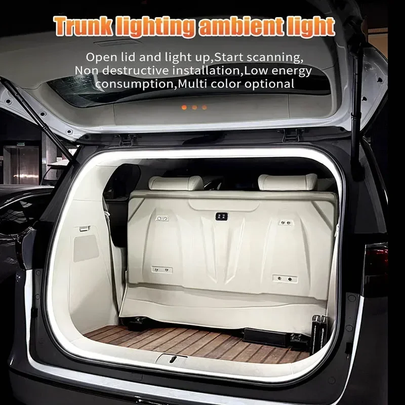 

Wiring Free Automatic Sensing Car Trunk LED Light Strip High Brightness Ambient Interior Decoration for Tailgate 2m/4m