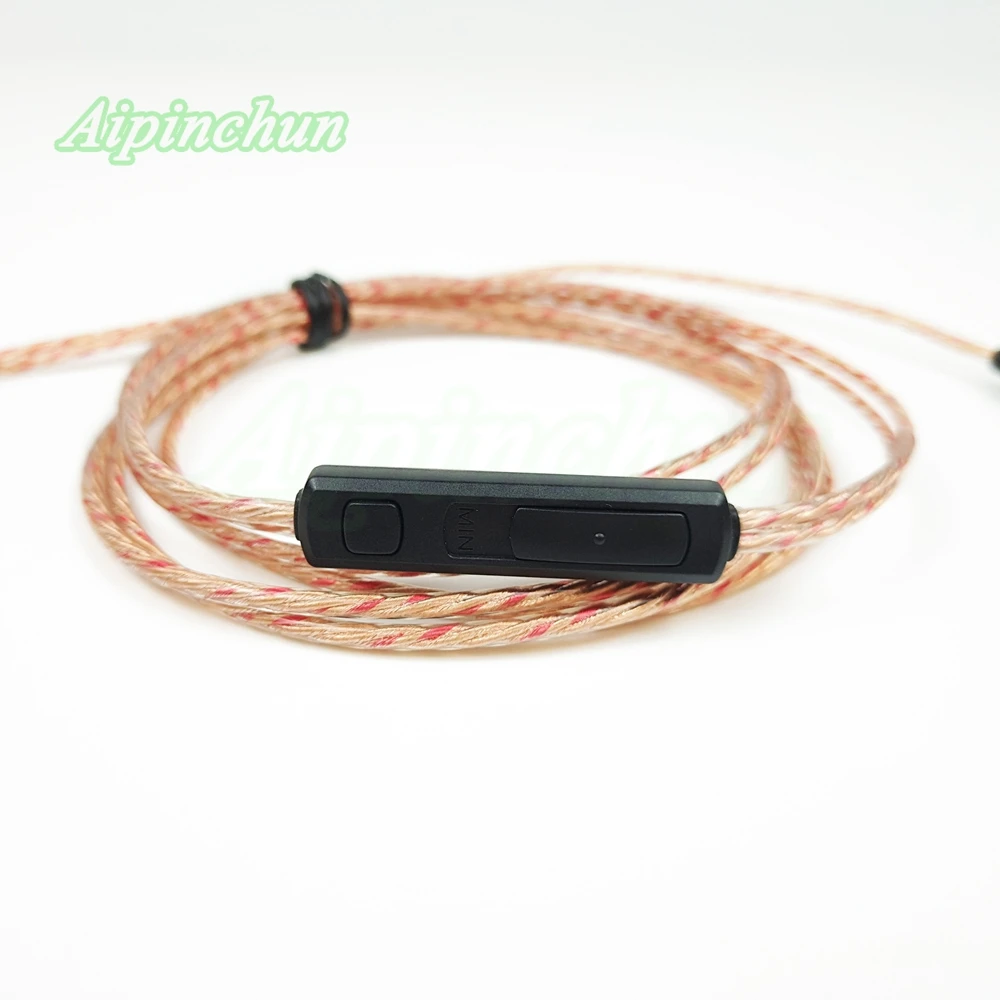 Штекер 3,5 мм, Hi-Fi кабель для наушников, провод с сердечником и регулировкой громкости, замена для наушников