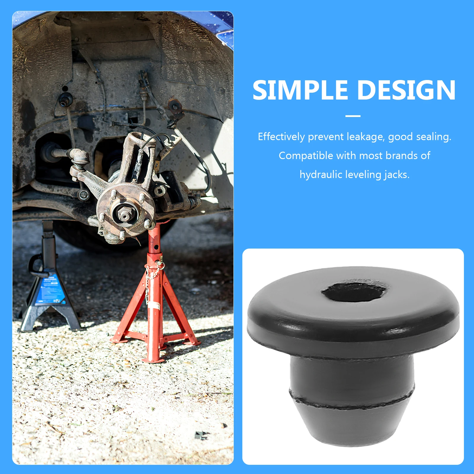 

20Pcs Jack Plug Rubber Oil Filler Plug Floor Bottle Jack Repair Parts High Hydraulic Filler Bung Oil Reservoir