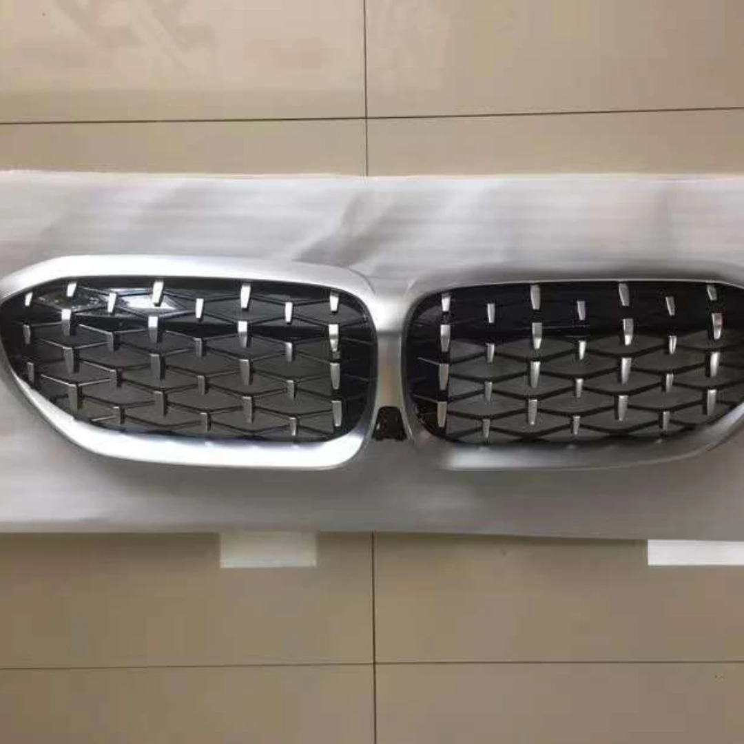 

For BMW G20 3-Series G20 G21 G28 2019-2022 Front Bumper Hood Kidney Grill Racing Grilles Replacement Matt Diamond Meteor Style