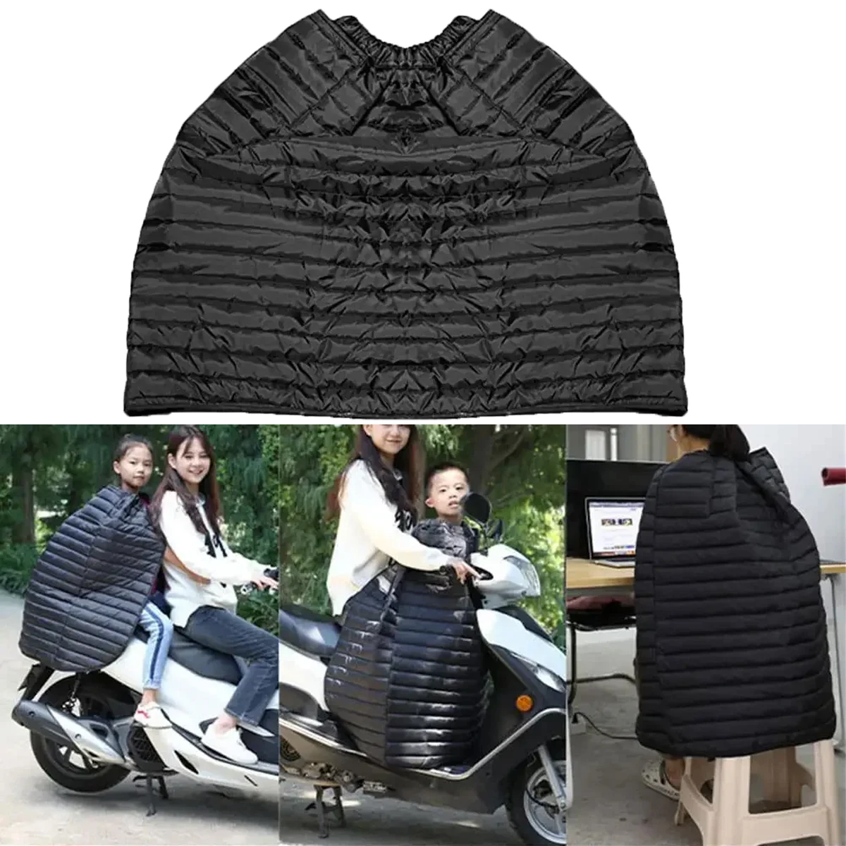 

Winter Motorcycle Apron Waterproof Knee Pad Warm Blanket Windproof Thickened Windproof Skirt Warm Knee Cover
