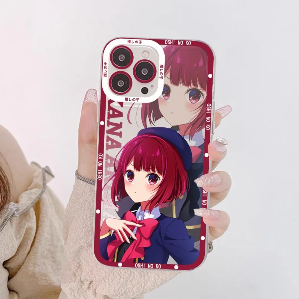 Oshi No Ko Anime Ai Hoshino Girl Phone Case For Samsung S 20 21 22 23 lite plus ultra Clear Mobile Cover Funda