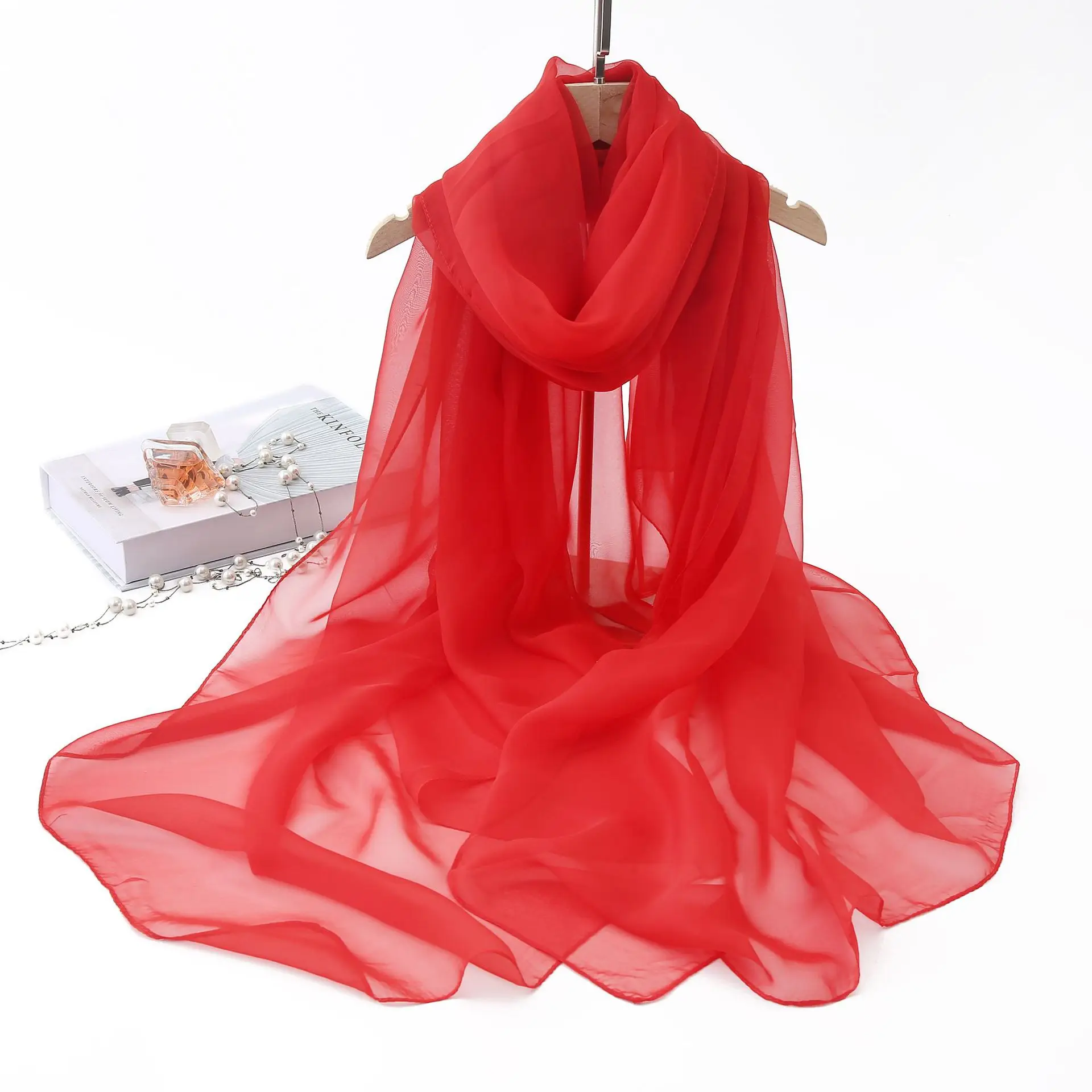 Korean Chiffon Travel Holiday Beach Towel Sunscreen Shawl Women Cardigan Female Summer Thin Long Air Conditioning Ice Silk Cape