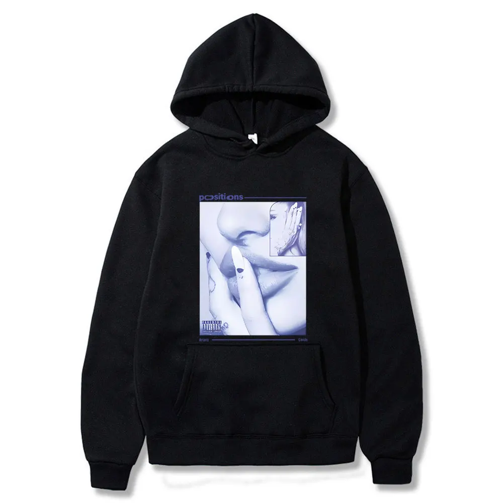 Ariana Grande Positions Album Graphic Hoodie Men Women Clothing Fashion Hip Hop Sweatshirt Male Oversized Fleece Cotton Hoodies