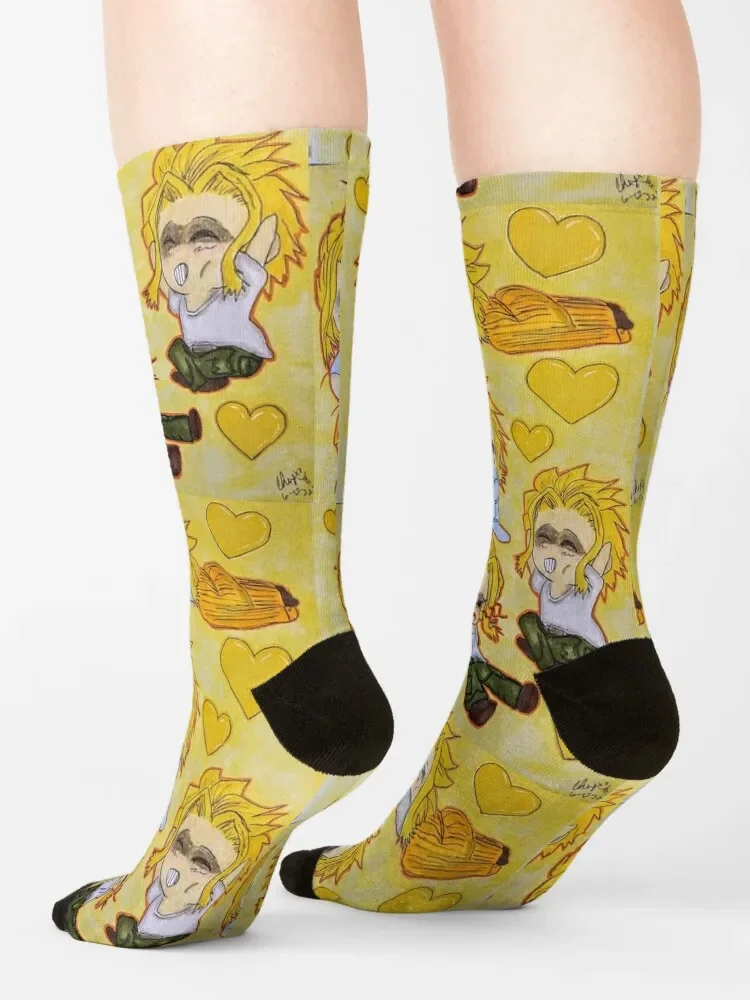 Cute Chibi All Might Socks Hiking boots set Male Socks Women's