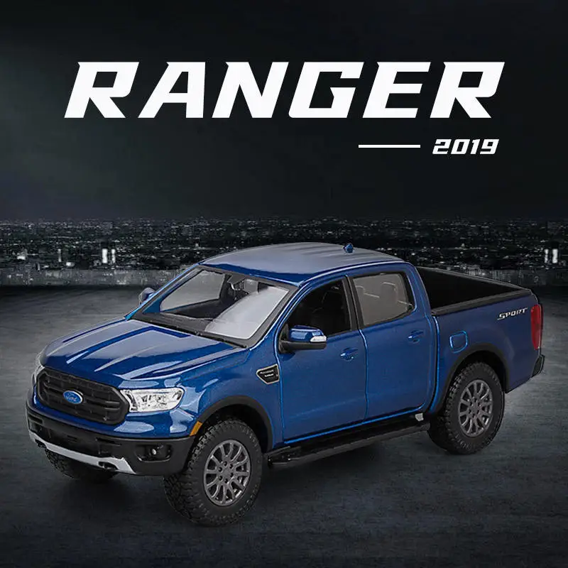 Maisto 1:27 ford ranger 2019 picku liga carro diecasts & veículos de brinquedo modelo de carro em escala em miniatura modelo de carro brinquedo para crianças