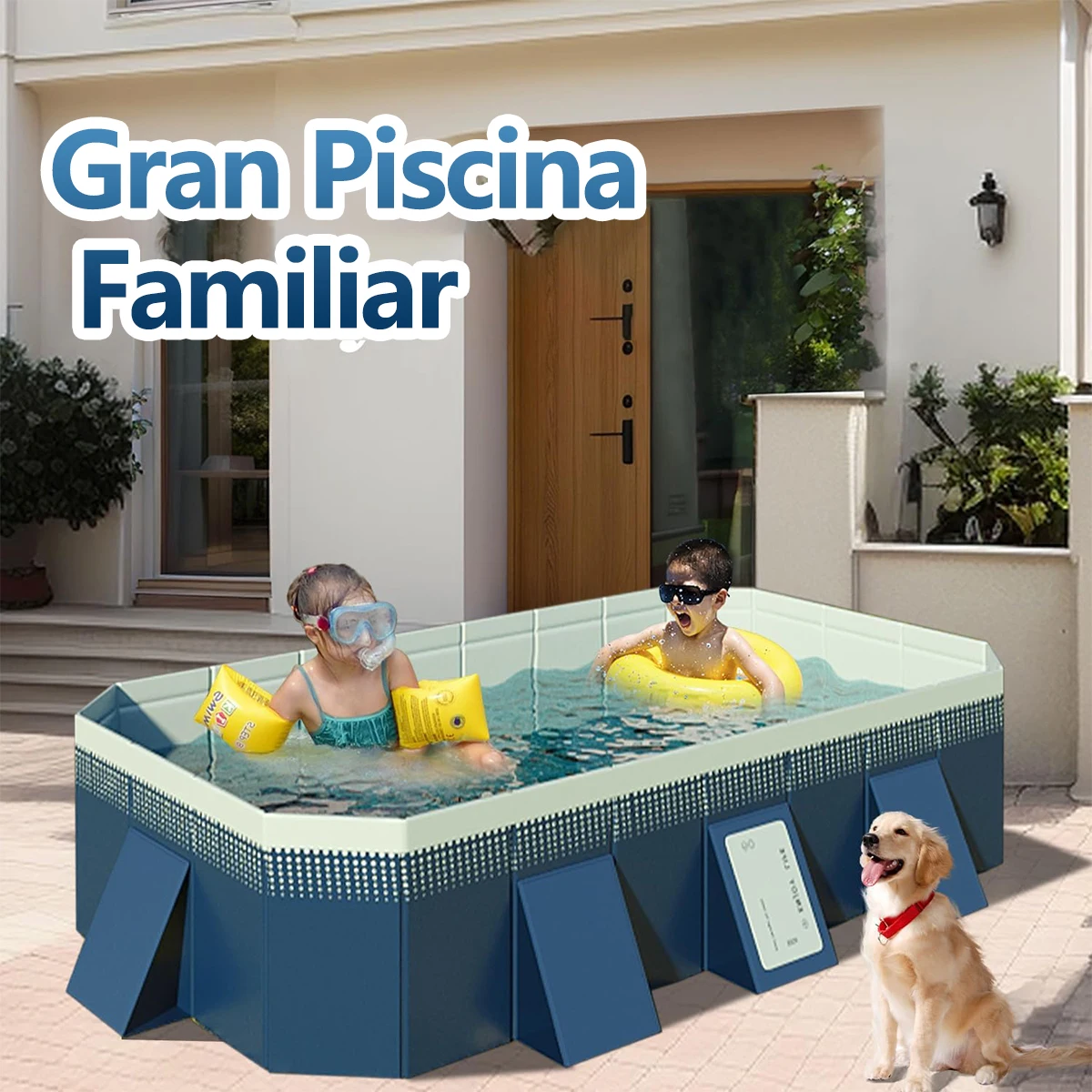 

Portable Pool Foldable Outdoor Swimming Pool Family Pool Summer Water Party Non-Inflatable Kid Swimming Pool For Outdoor Garden