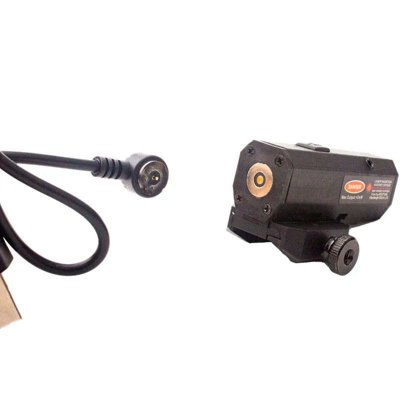 Mira laser de ponto vermelho recarregável com carregamento USB adequada para mira laser de montagem em trilho de 20 mm