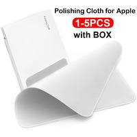 1-5Pcs Polishing Cloth with Box for Apple Iphone Nano-Texture Screen Cleaning Cloth for IPad Mac Pro Lens Camera Display Cleaner