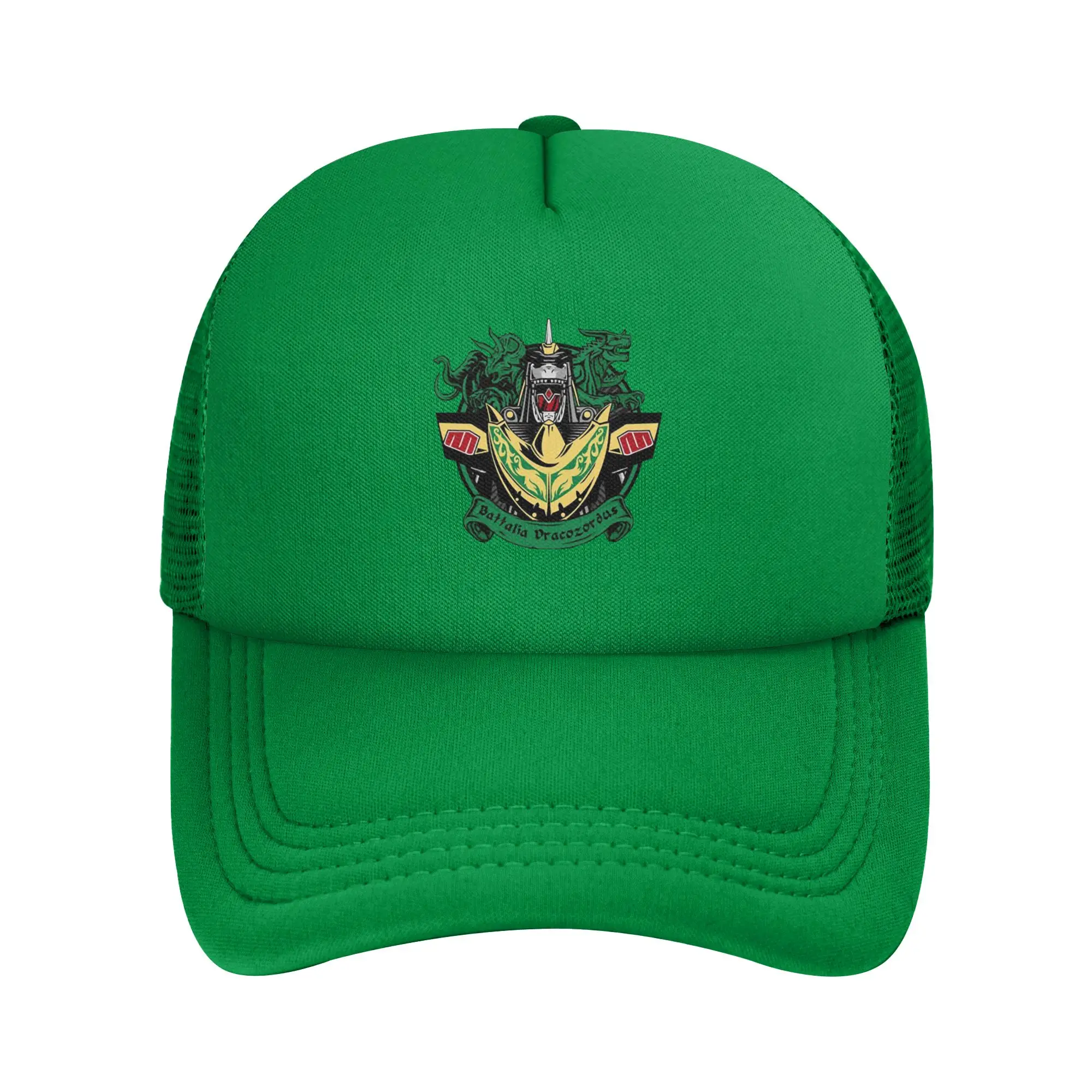 Dracozodus Power Rangers    Mesh Baseball Cap Unisex Hip-Hop Trucker Worker Hats  Adjustable Polyester Racing Cap