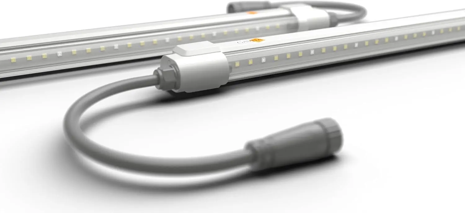 

Светодиодная фитолампа полного спектра (комплект из 2 шт.) - 18 Вт, 9000K, для рассады и клонирования, энергоэффективная, с возможностью последовательного подключения, водонепроницаемая