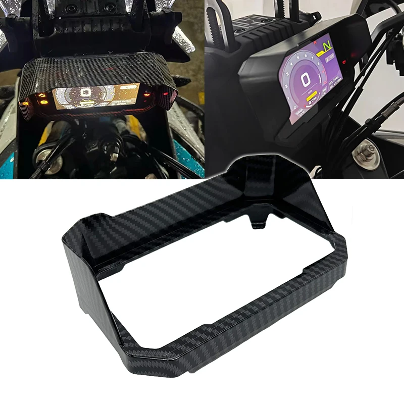 

Углеродный черный солнцезащитный козырек, инструментальная шляпа для CFMOTO 450MT 450MT ﻿ 450mt CF450MT 700MT ADV 2024 2025 Защита крышки мотоцикла