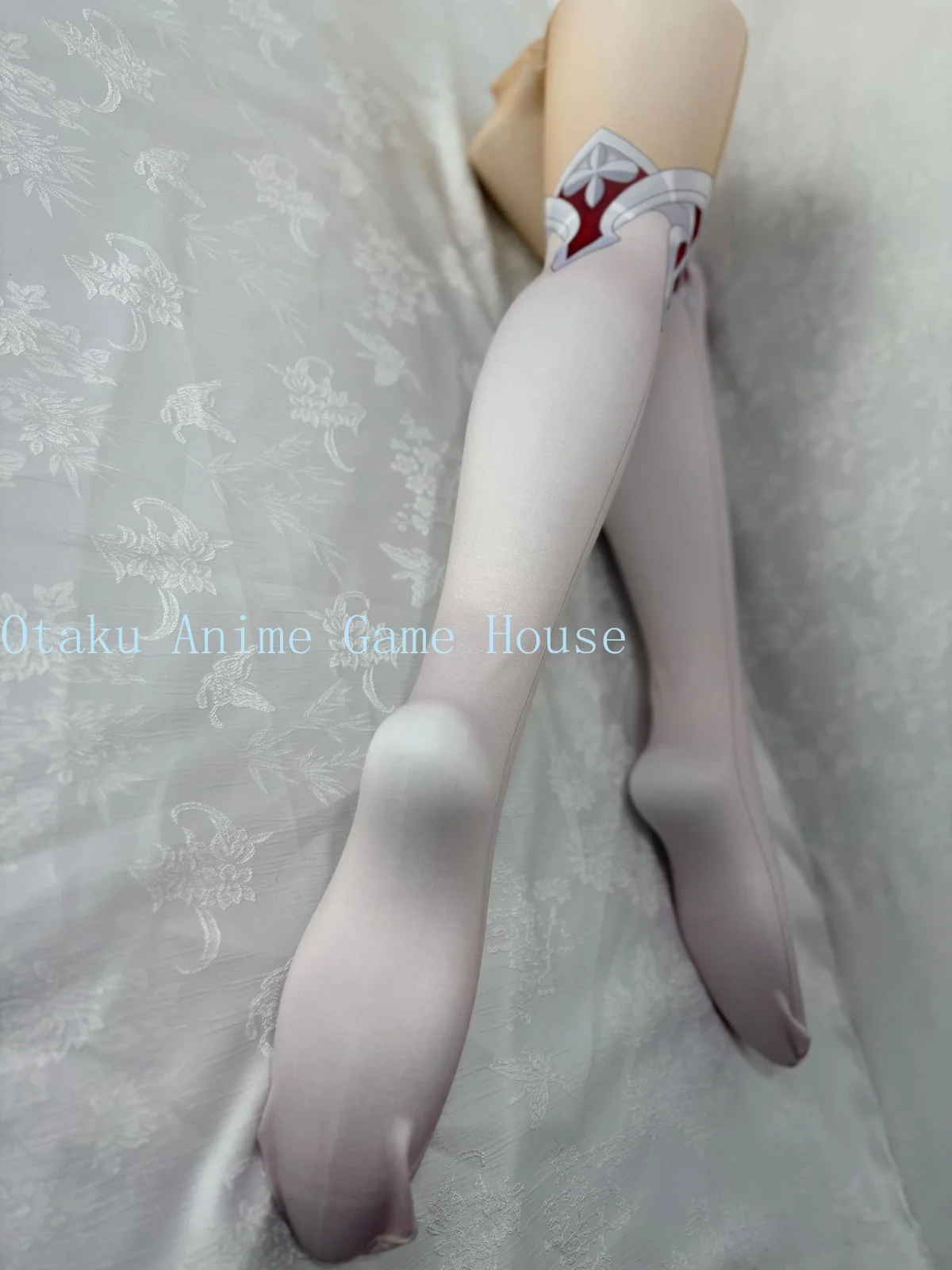 Genshin Impact Alice Cosplay Clothes Anime Printed Pantyhose Comic Con Prop Role Play Stockings Women Halloween Gift view 6