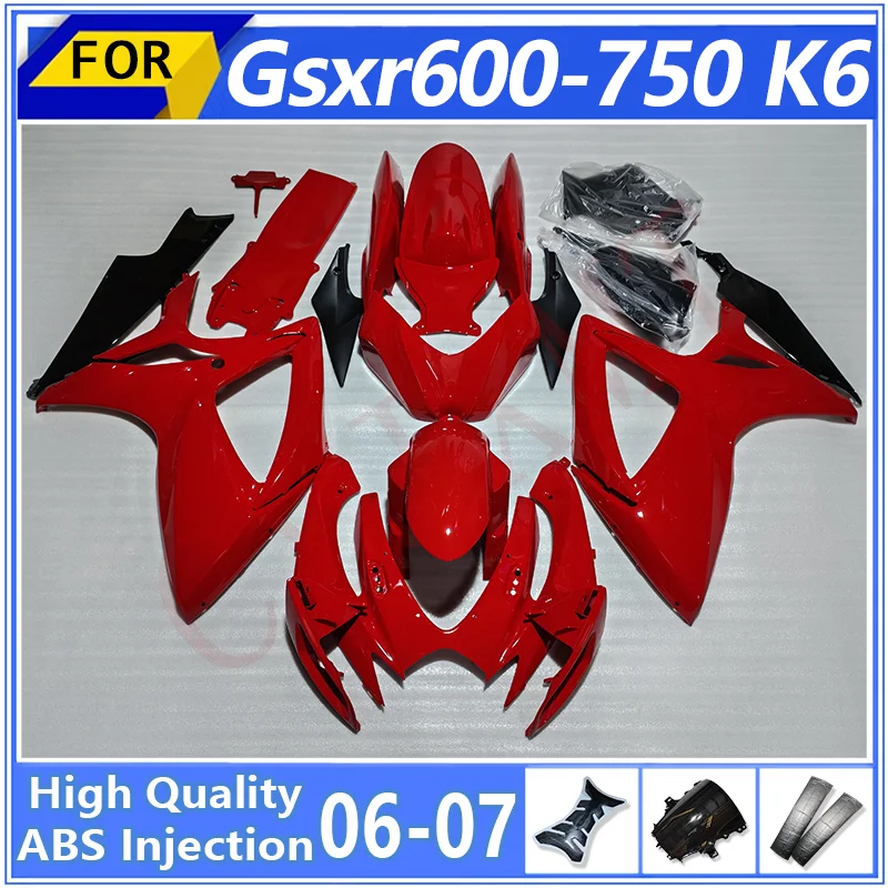 Kit de Carenado para Motocicletas Suzuki GSXR600 GSXR750 K6 2006 2007, Moldes de Carenado para Moto GSXR 600-750 06 07, Carcasa de Pintura para Chasis