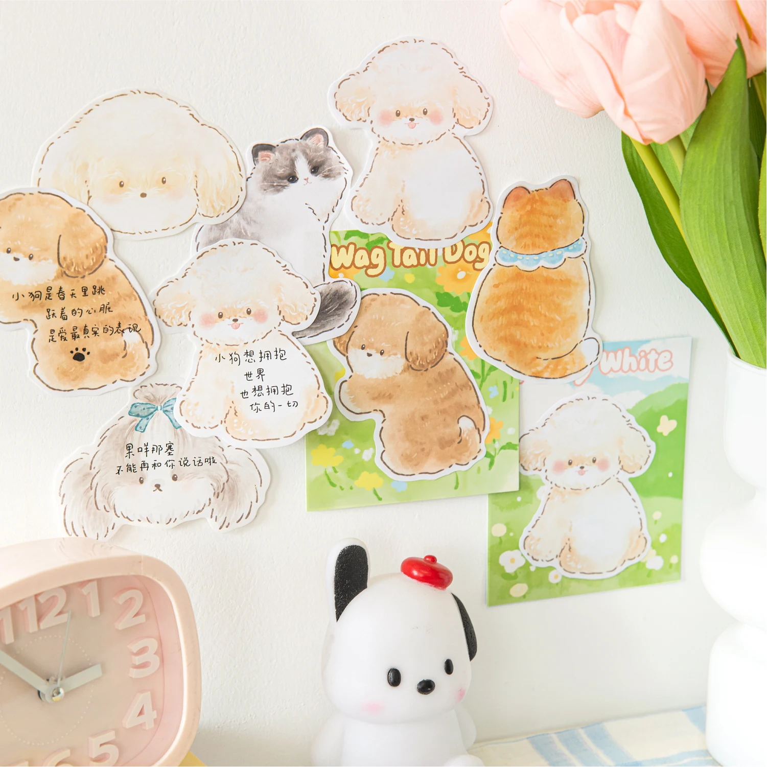 12 paczek/partia Seria „Życie jest bez znaczenia” urocza, urocza papierowa podkładka dekoracyjna w stylu retro