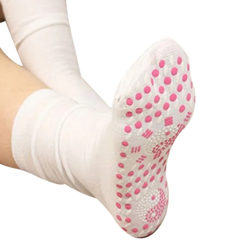 1 Pair Tourmaline Slimming Health Sock Self Heating SocksMagnetic Self-Heating SocksFoot Massage Thermotherapeutic Sock New